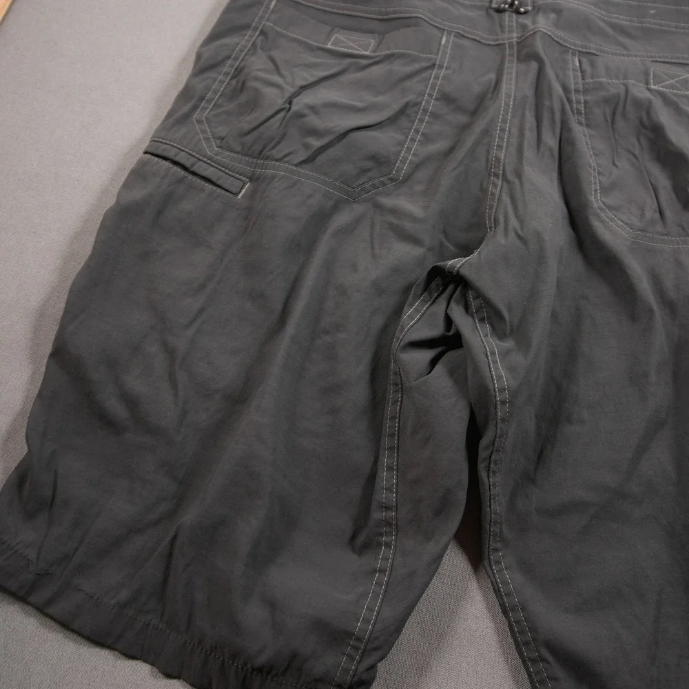 KUHL Renegade Cargo Men Shorts 36 Gray Utility Nylon Stretch Hiking Outdoor Work